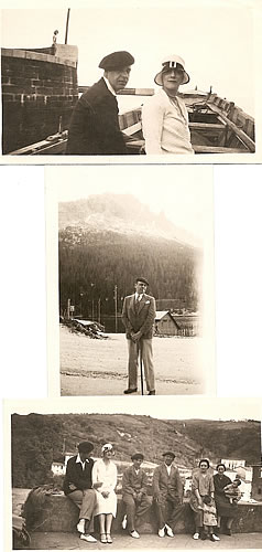The Lunts & Claggett Wilson on a Basque Country tour, 1928